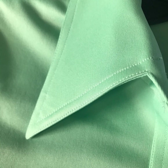 - Vintage 1970’s Hooper Mint Green Blouse - Picture 5 of 9